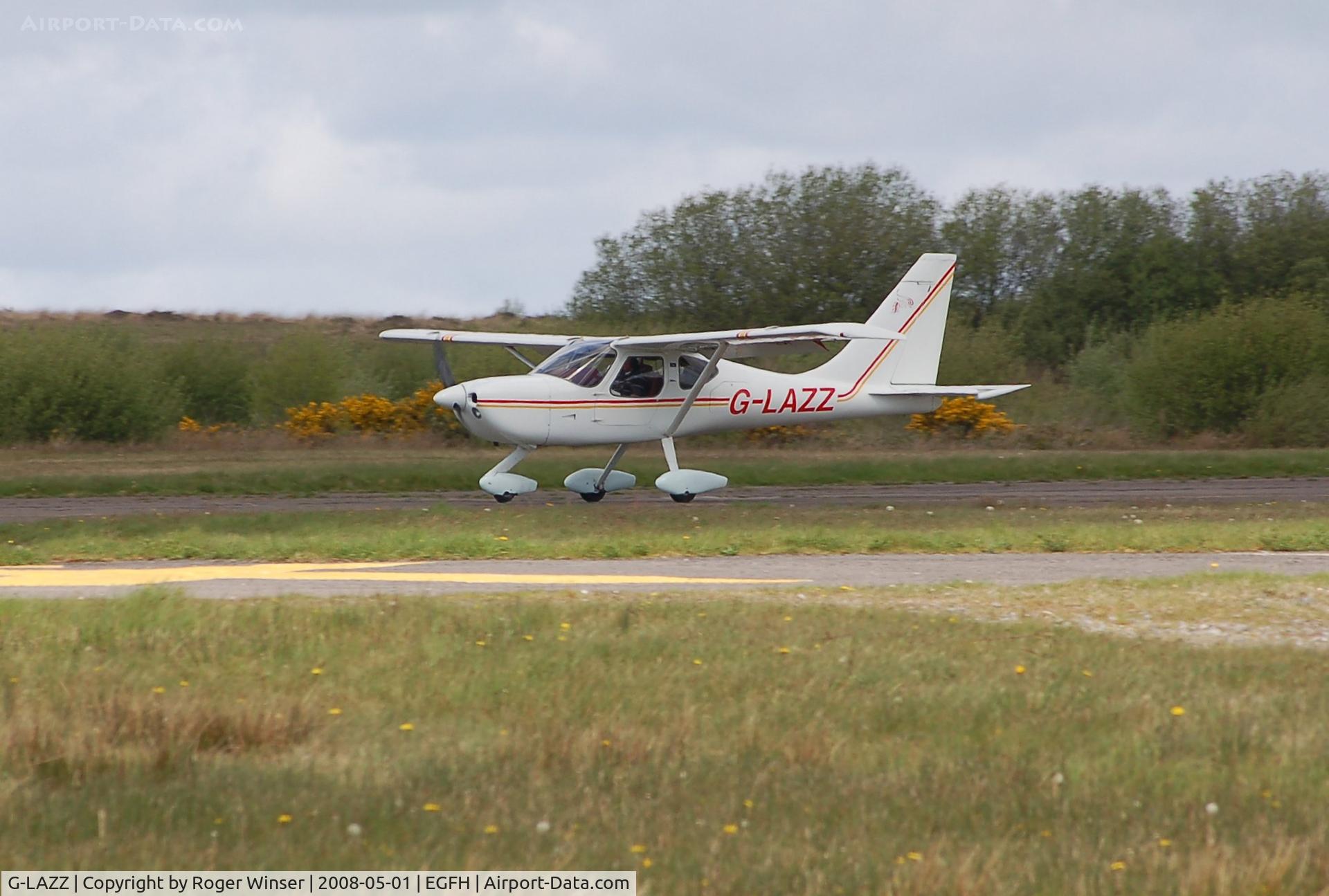 G-LAZZ, 2002 Stoddard-Hamilton Glastar C/N PFA 295-13059, Arriving on Runway 22
