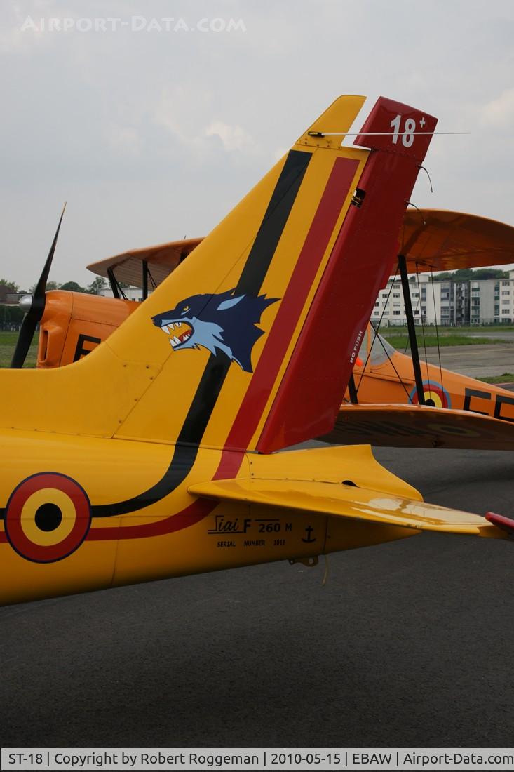 ST-18, SIAI-Marchetti SF-260M C/N 10-18, Fly in. Belgian Air Force.