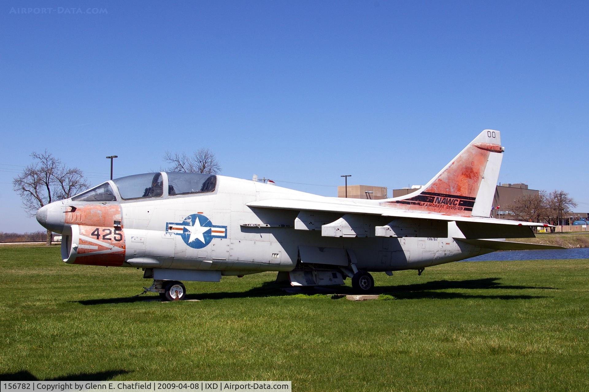 156782, LTV TA-7C Corsair II C/N E-049, Displayed by the Army National Guard area