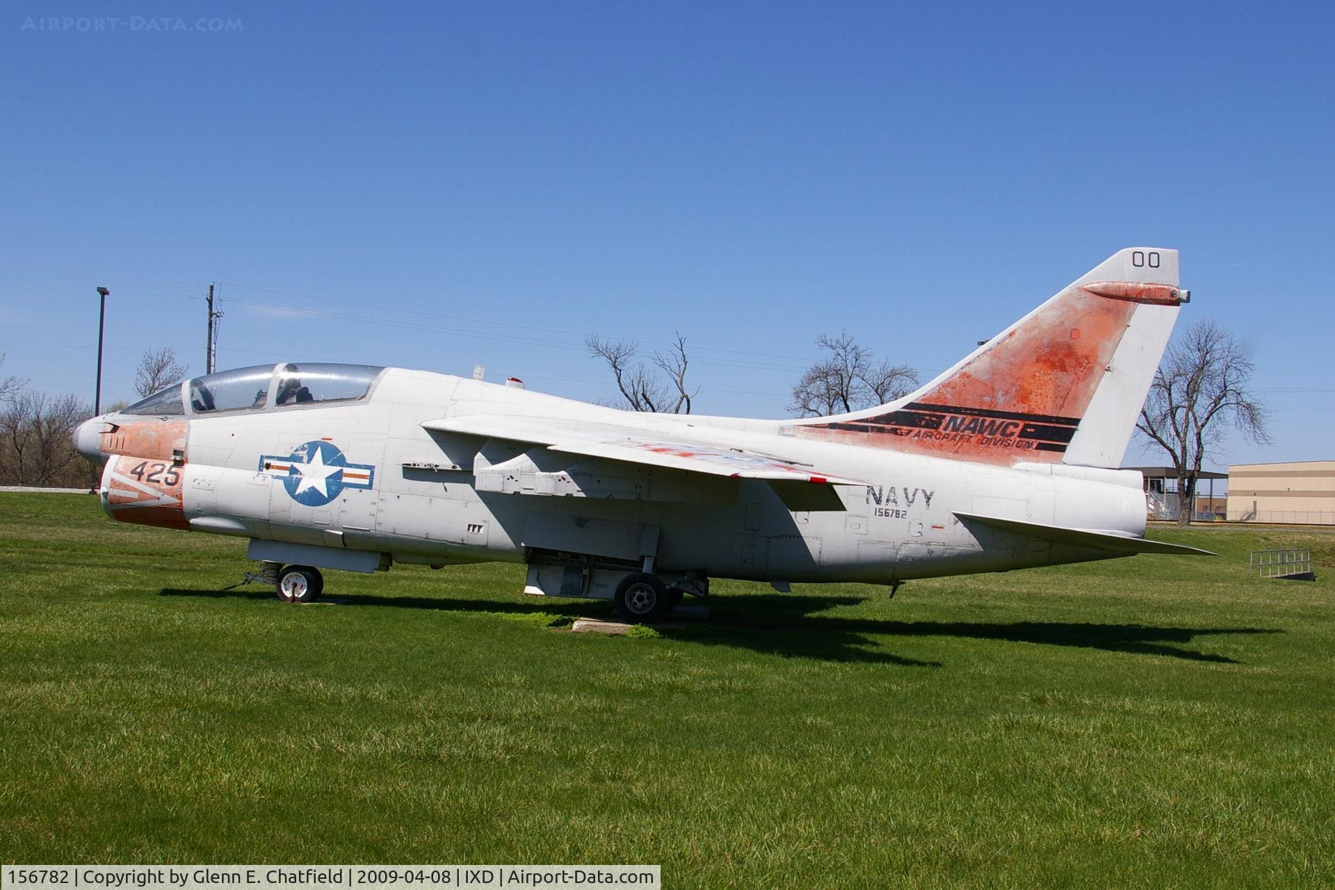 156782, LTV TA-7C Corsair II C/N E-049, Displayed by the Army National Guard area