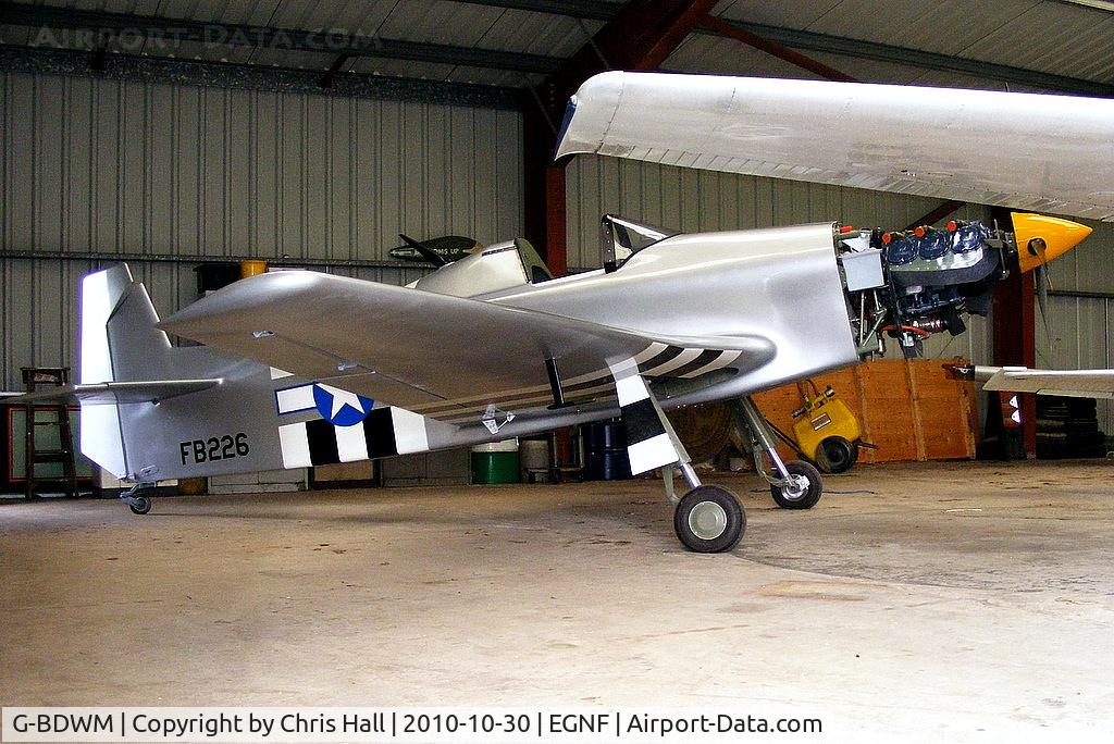 G-BDWM, 1990 Bonsall DB1 Mustang C/N PFA 073-10200, now in an all silver colour scheme