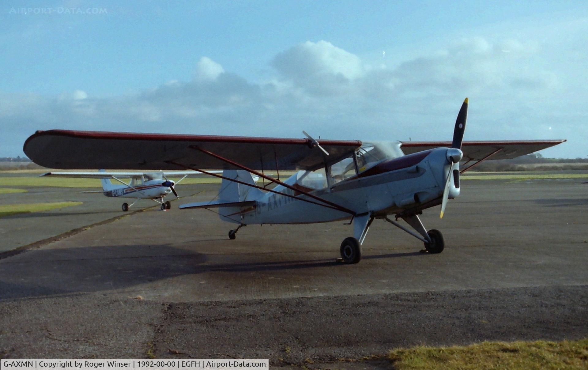 G-AXMN, Auster J-5B Autocar C/N 2962, Visiting the airport in the summer of 1992? Date is a guess.