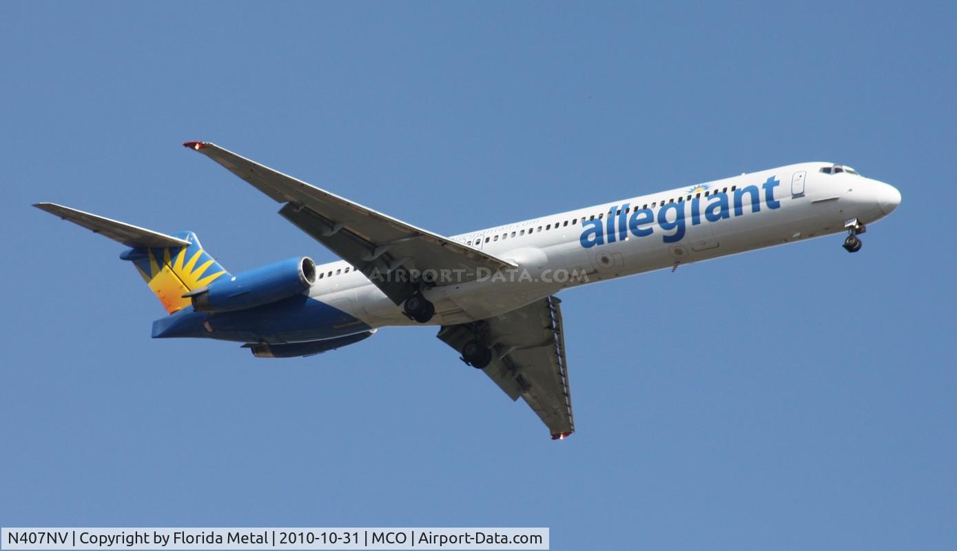 N407NV, 1991 McDonnell Douglas MD-82 (DC-9-82) C/N 53244, Allegiant MD-82