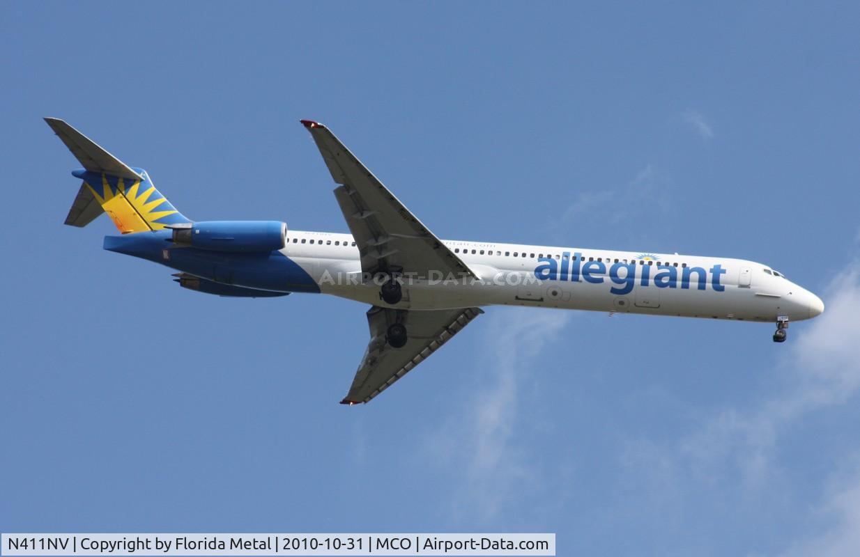 N411NV, 1992 McDonnell Douglas MD-82 (DC-9-82) C/N 53245, Allegiant MD-82
