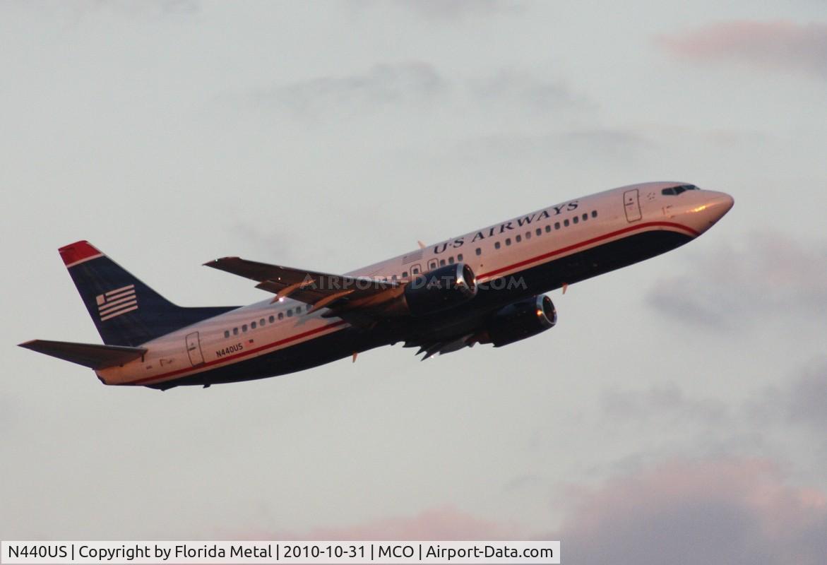 N440US, 1990 Boeing 737-4B7 C/N 24811, US Airways 737-400
