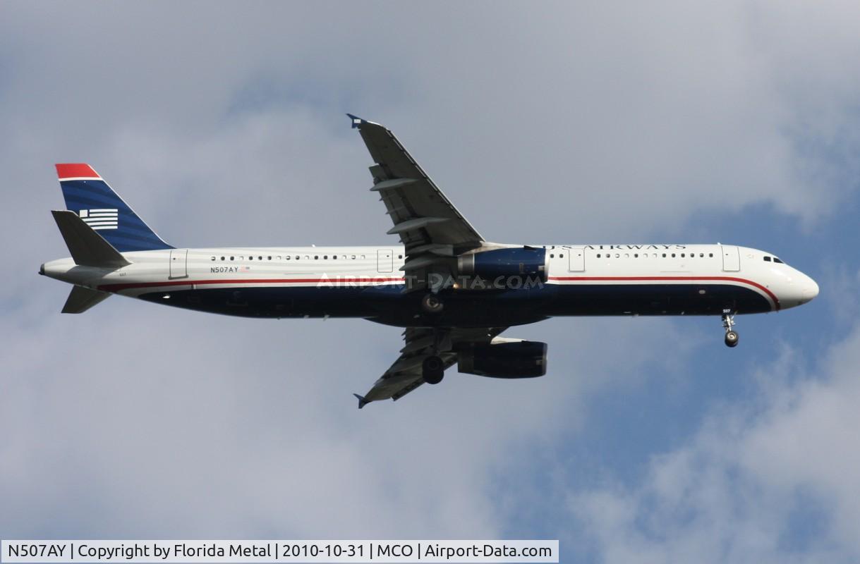 N507AY, 2008 Airbus A321-231 C/N 3712, US Airways A321