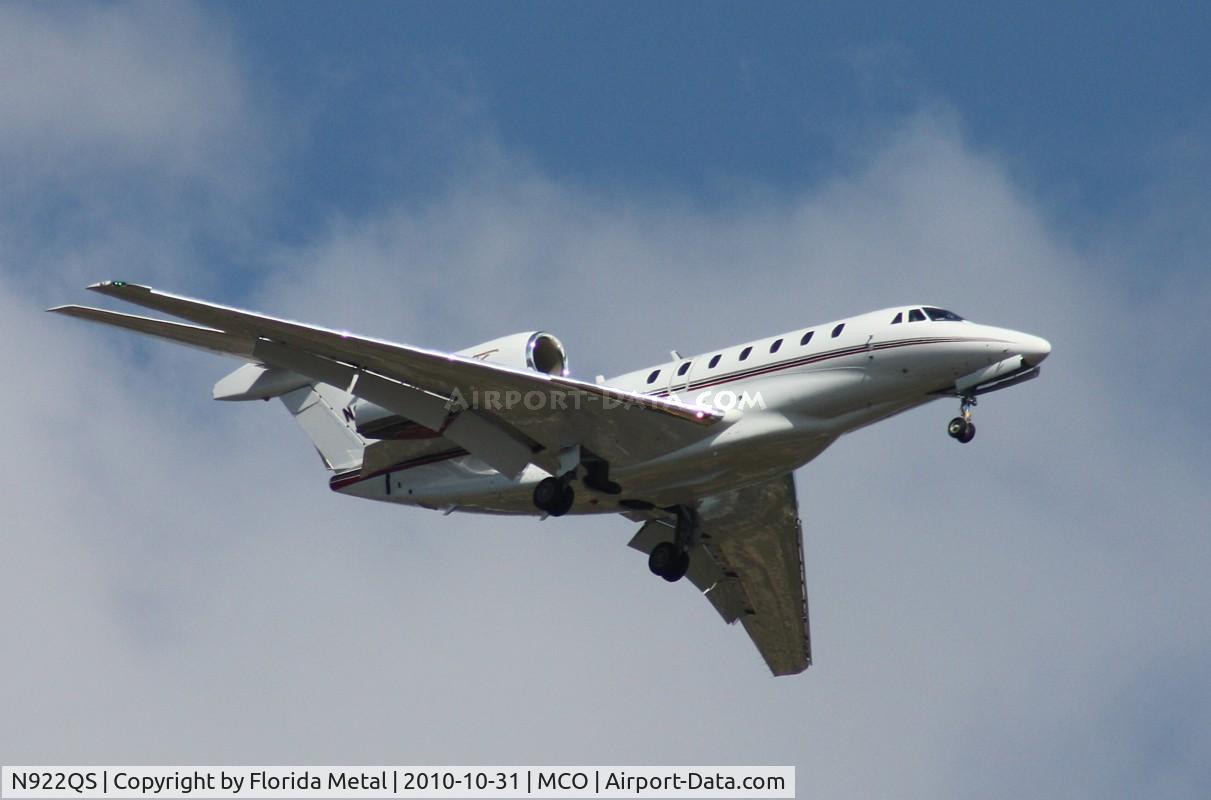 N922QS, 2008 Cessna 750 Citation X Citation X C/N 750-0293, C750