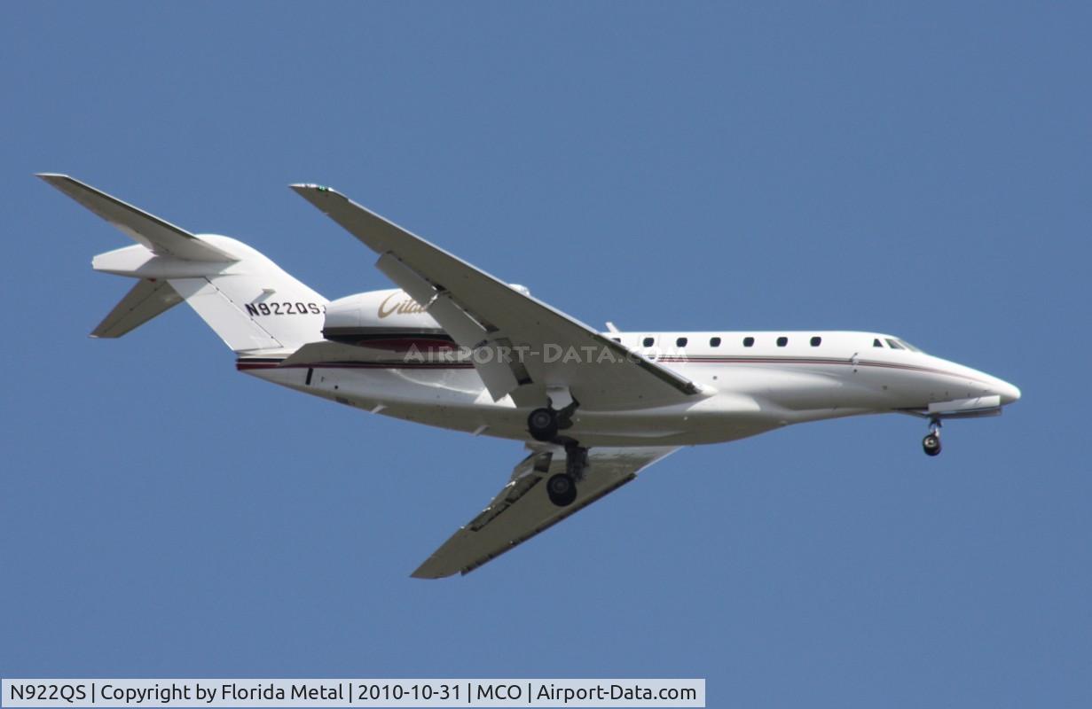 N922QS, 2008 Cessna 750 Citation X Citation X C/N 750-0293, C750