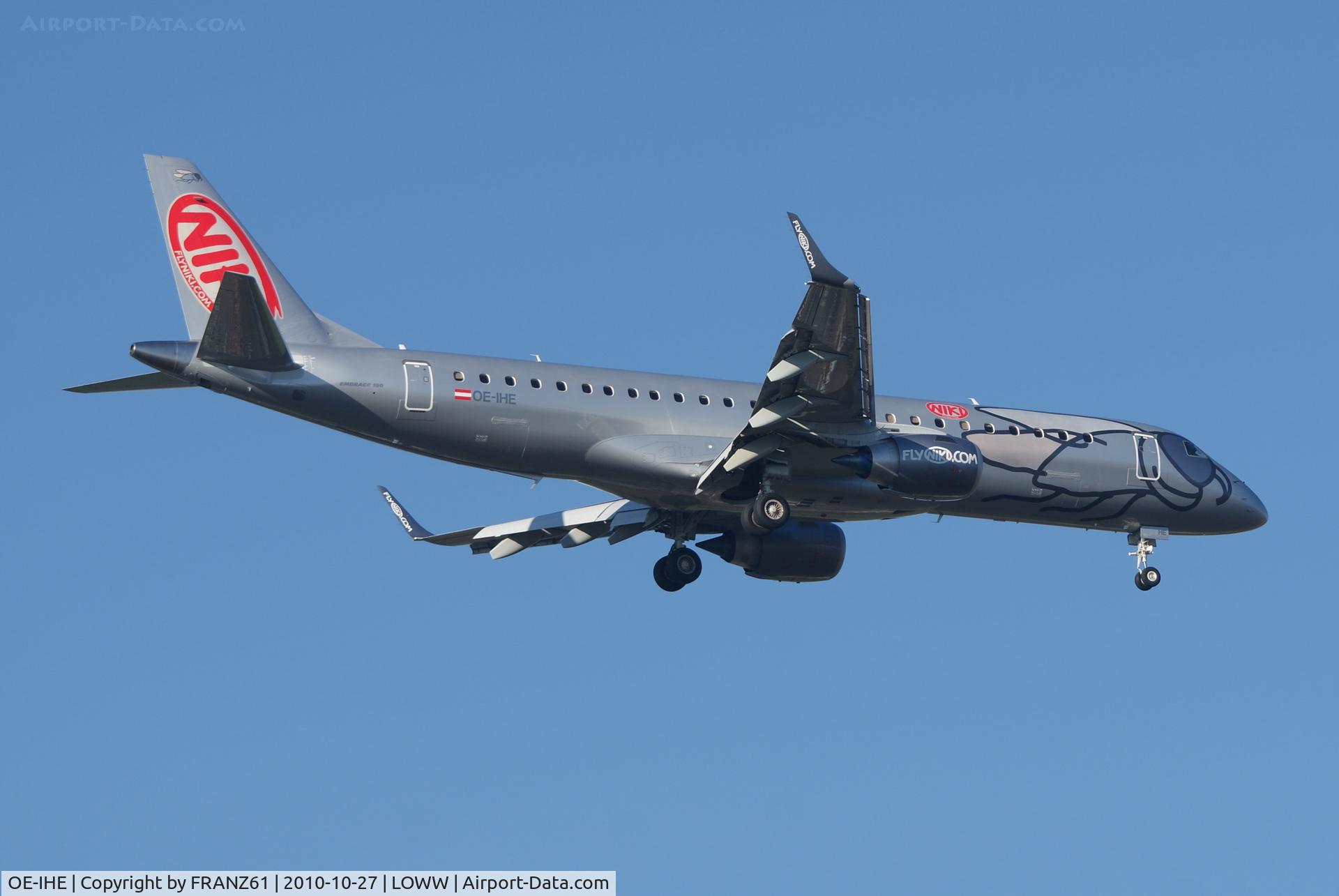 OE-IHE, 2010 Embraer 190LR (ERJ-190-100LR) C/N 19000387, Niki