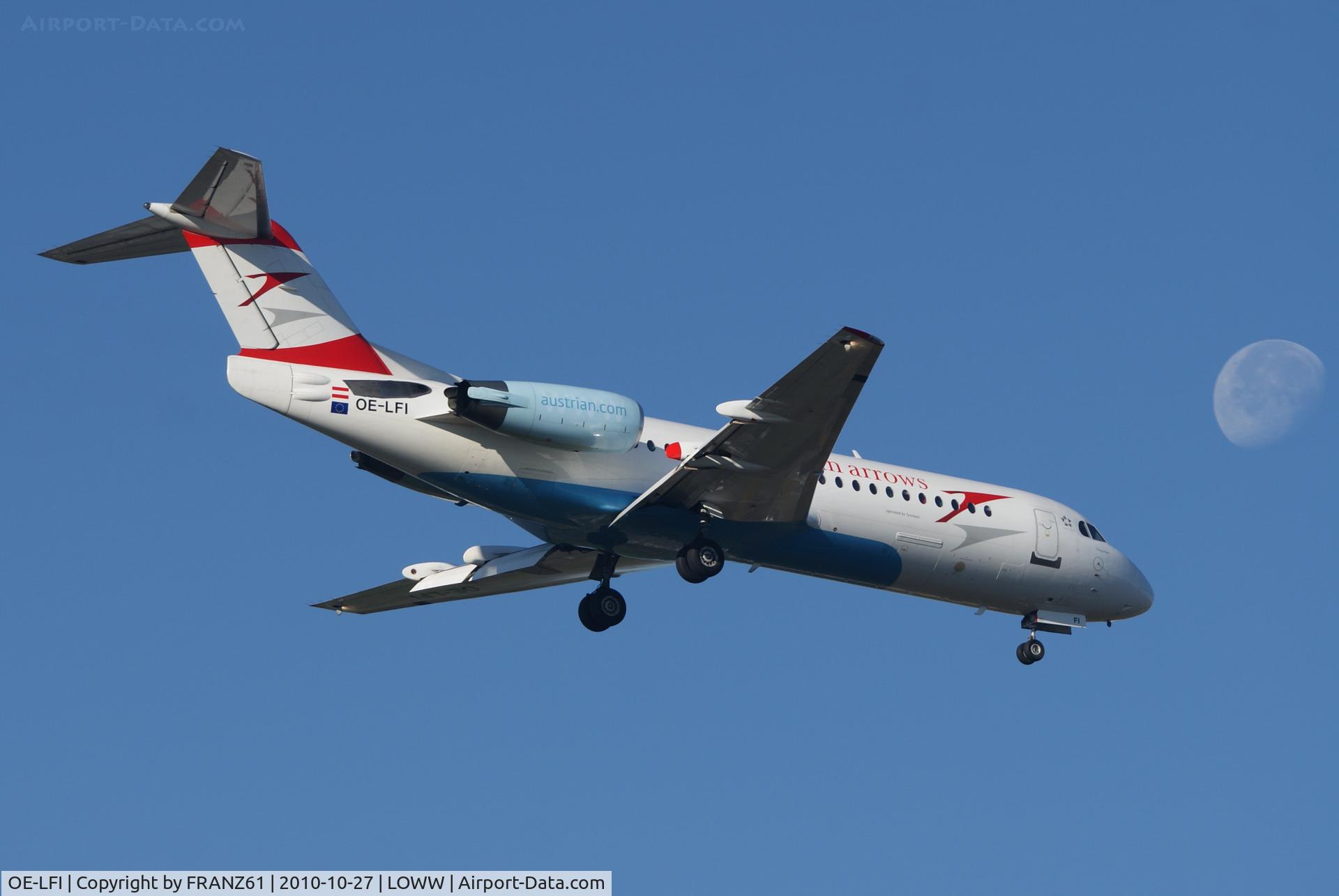 OE-LFI, 1995 Fokker 70 (F-28-0070) C/N 11529, Austrian Arrows