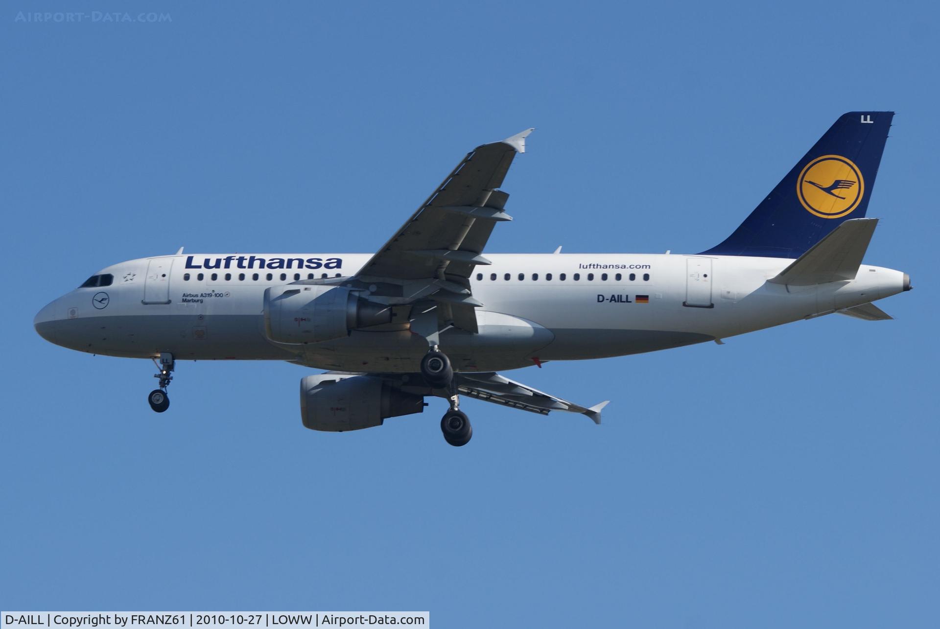 D-AILL, 1997 Airbus A319-114 C/N 689, Lufthansa