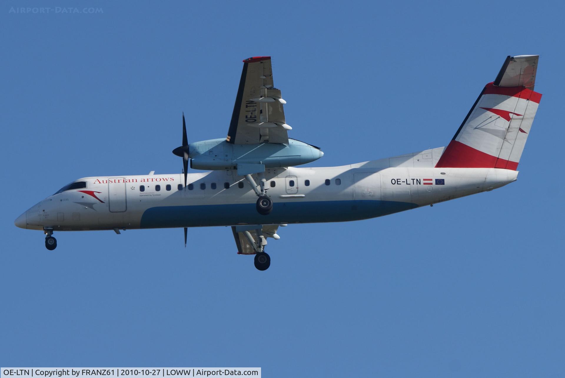OE-LTN, 1998 De Havilland Canada DHC-8-314Q Dash 8 C/N 531, Austrian Arrows
seit 1.11.2010 ausser Betrieb