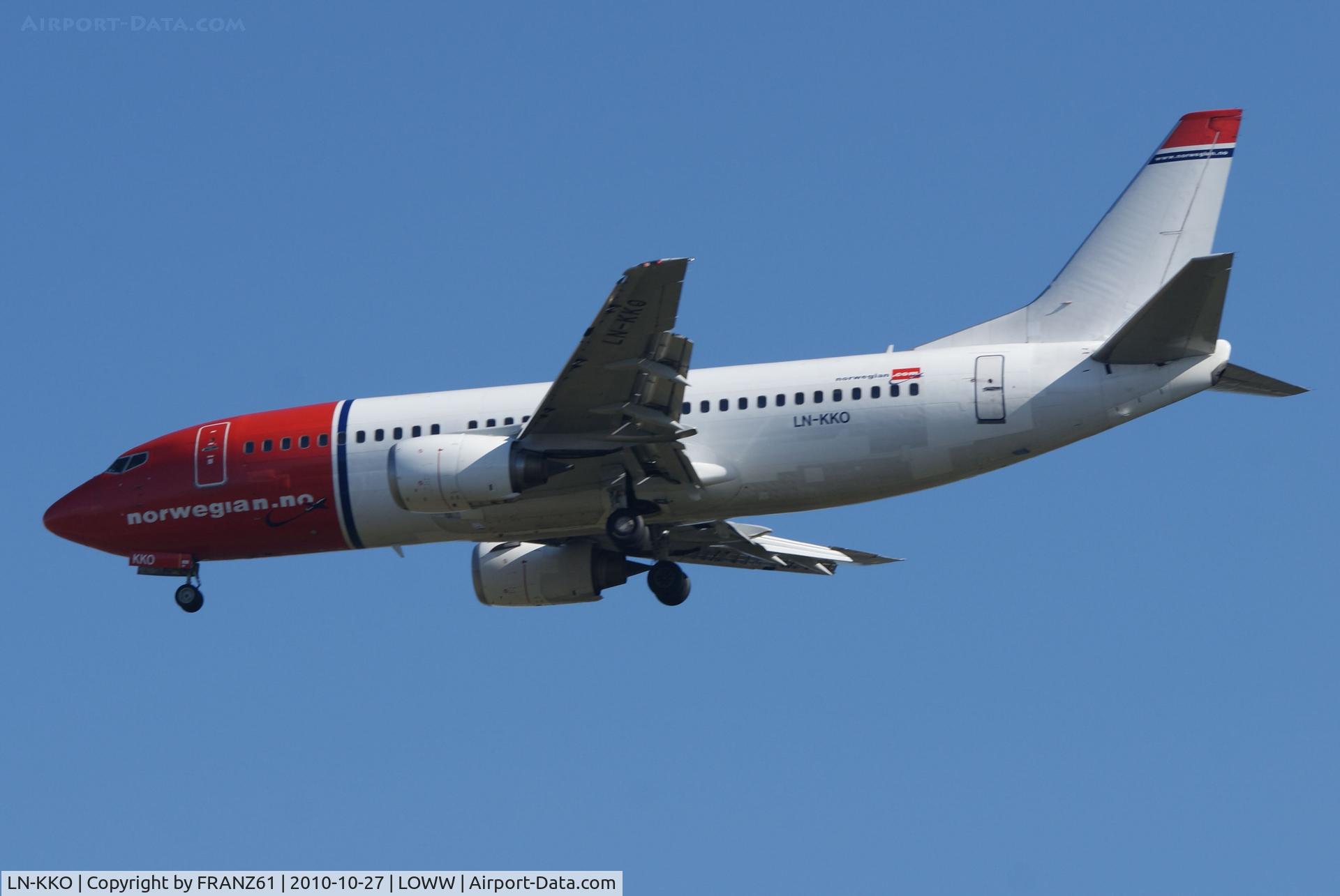 LN-KKO, 1991 Boeing 737-3Y0 C/N 24909, Norwegian Air Shuttle