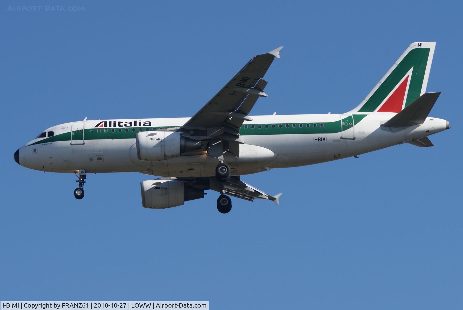 I-BIMI, 2002 Airbus A319-112 C/N 1745, Alitalia