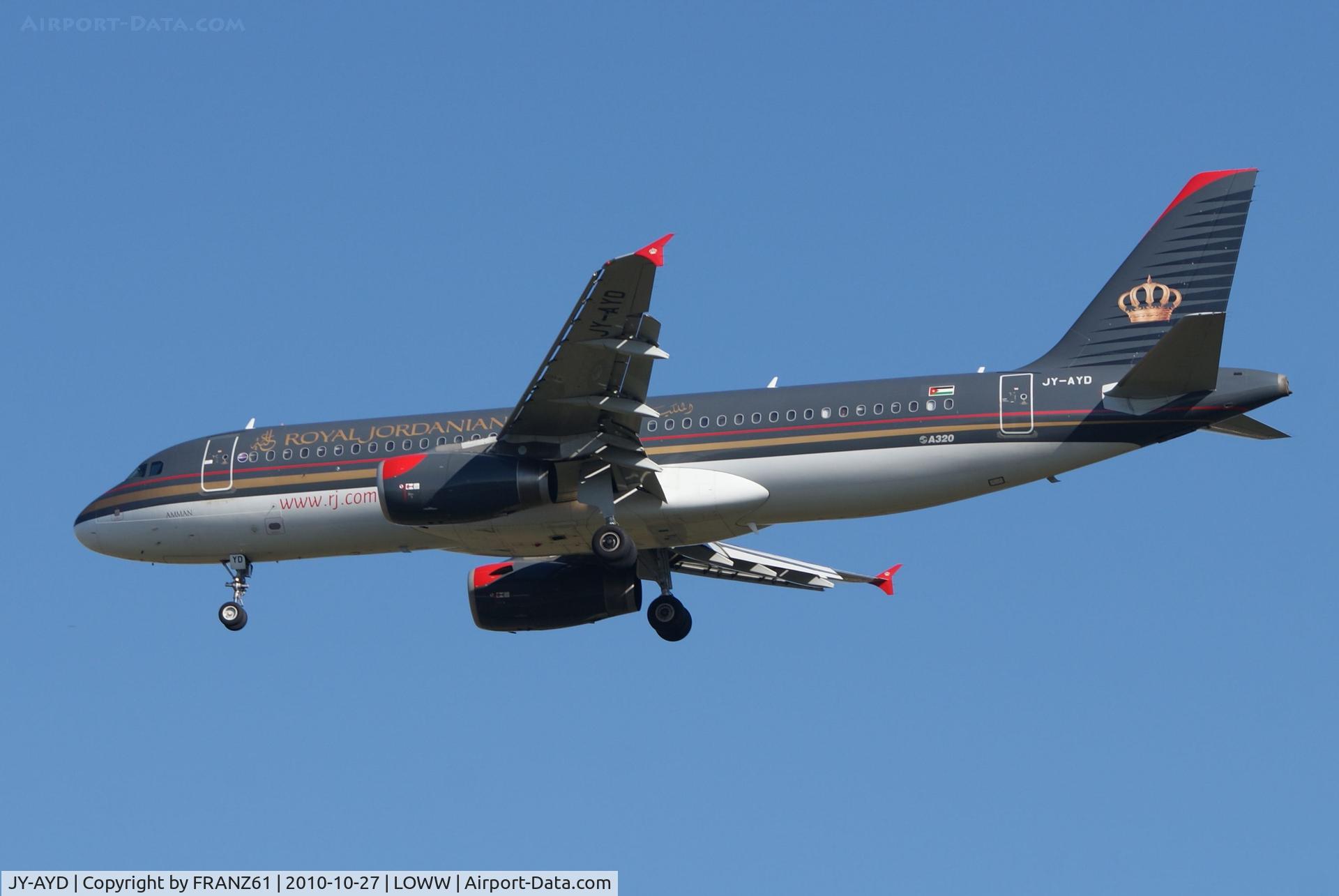 JY-AYD, Airbus A320-214 C/N 2598, Royal Jordanian