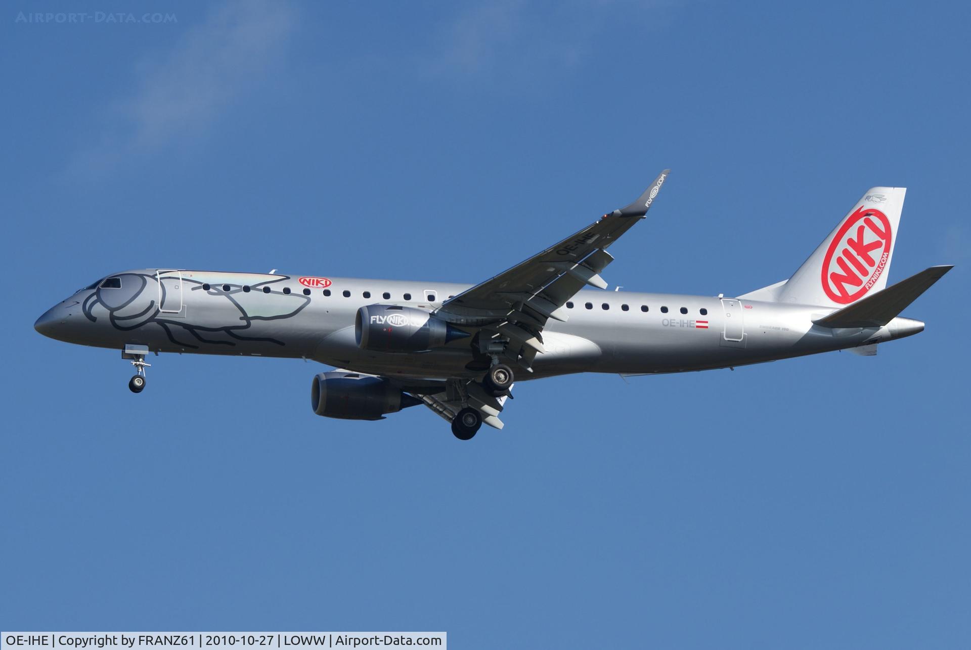 OE-IHE, 2010 Embraer 190LR (ERJ-190-100LR) C/N 19000387, Niki