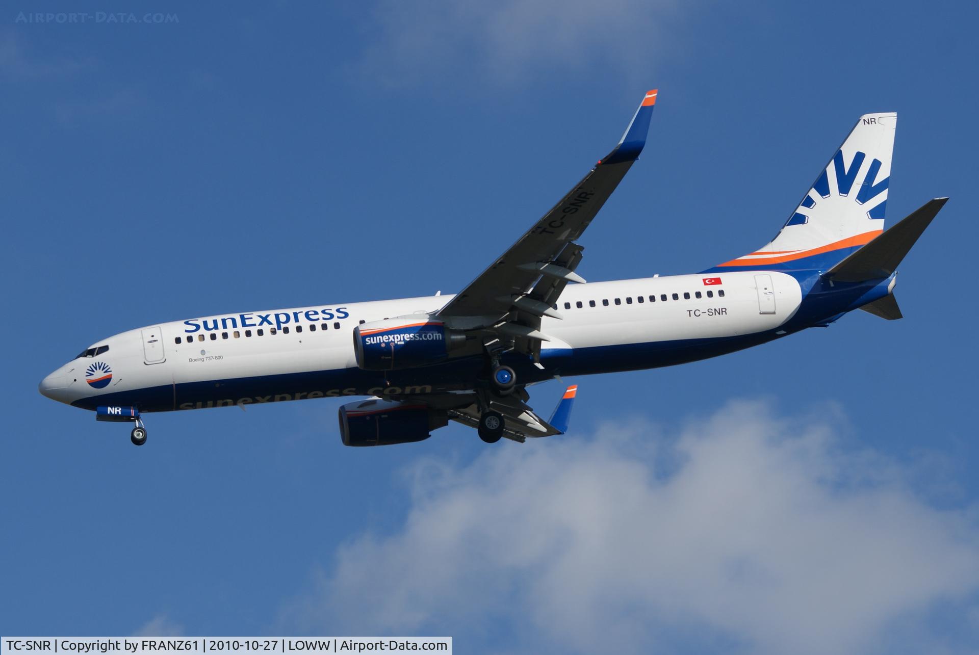 TC-SNR, 2010 Boeing 737-8HC C/N 40754, Sun Express