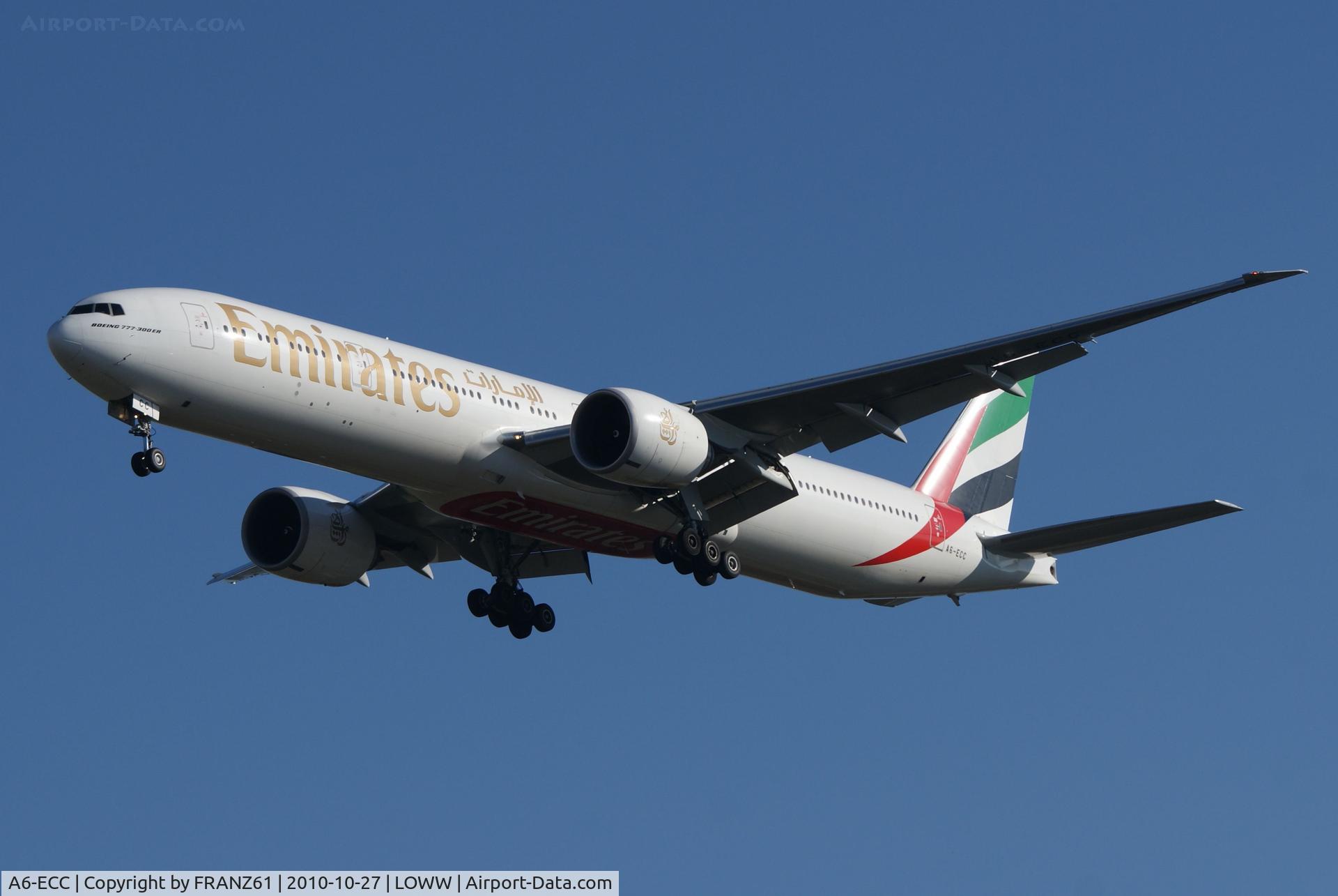 A6-ECC, 2007 Boeing 777-36N/ER C/N 33865, Emirates Airlines