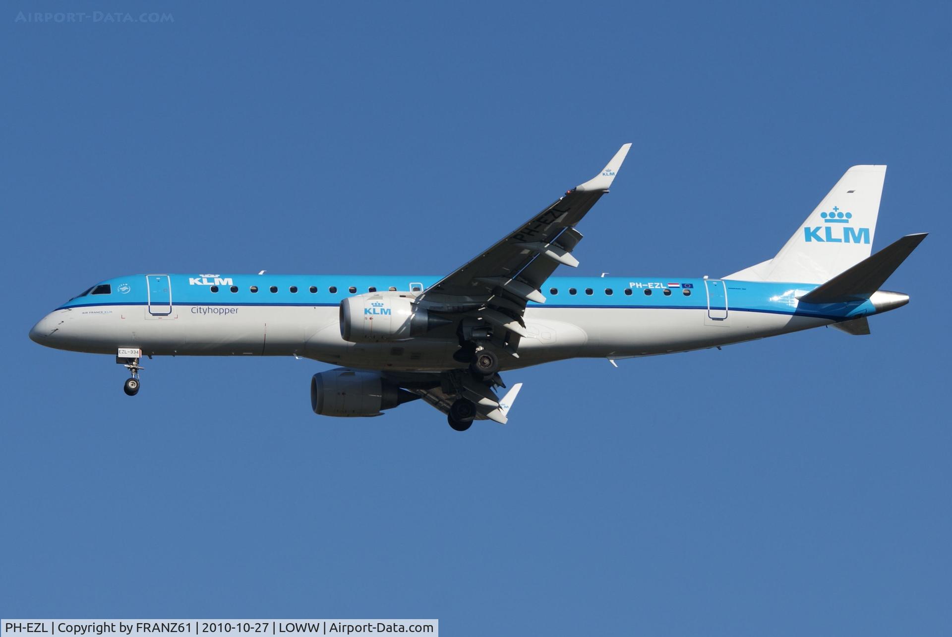 PH-EZL, 2010 Embraer 190LR (ERJ-190-100LR) C/N 19000334, KLM
Embraer ERJ190-100STD