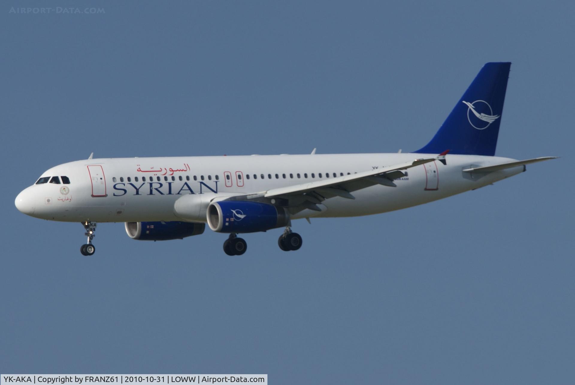 YK-AKA, 1998 Airbus A320-232 C/N 886, Syrian Arab