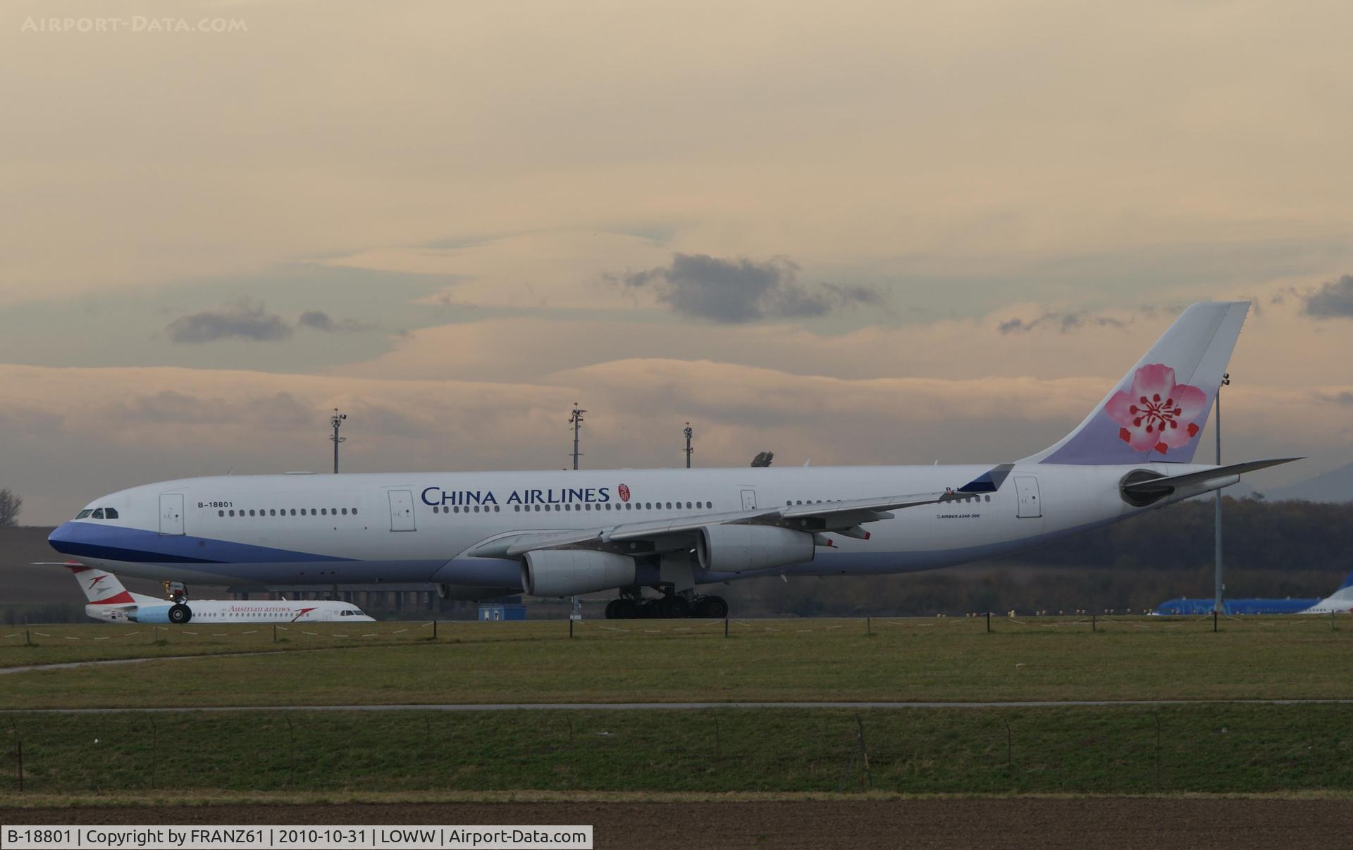 B-18801, 2001 Airbus A340-313 C/N 402, China Airlines
