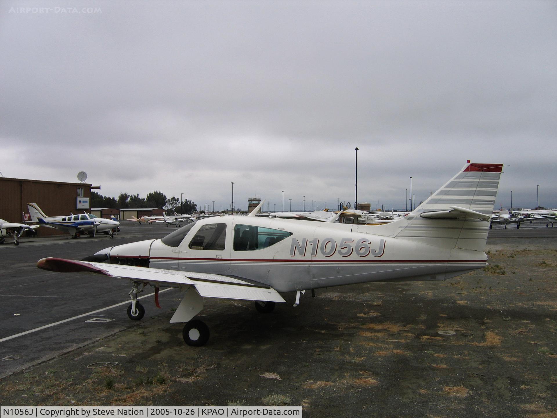 N1056J, 1973 Aero Commander 112 C/N 56, 1973 Aero Commander 112 with lower cowl removed @ Palo Alto home base