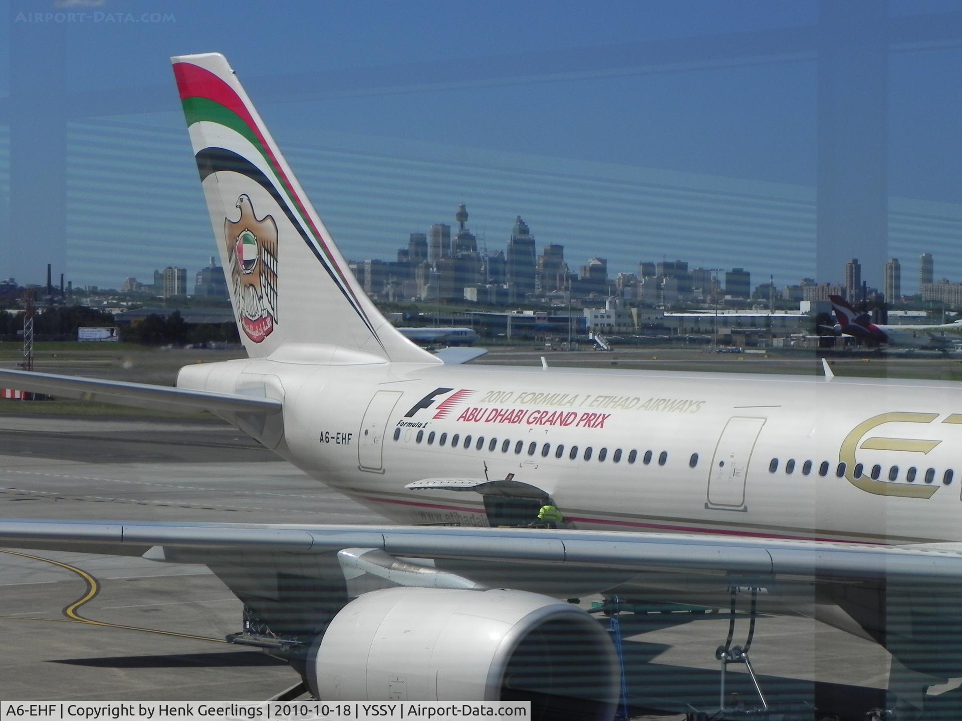A6-EHF, 2007 Airbus A340-642X C/N 837, Spcl logo: Abudhabi Grand Prix