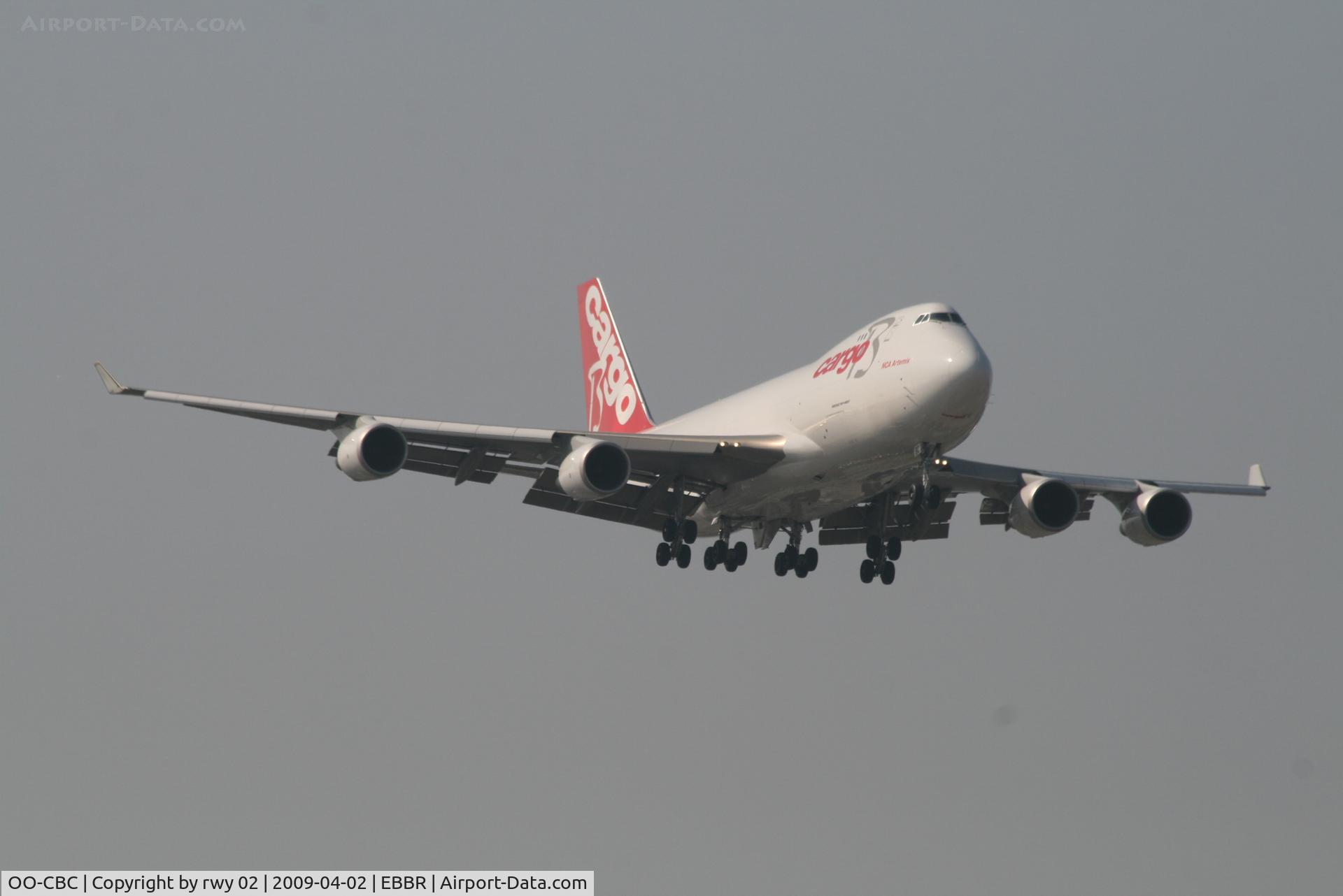 OO-CBC, 2008 Boeing 747-4KZF (SCD) C/N 36784, On approach to