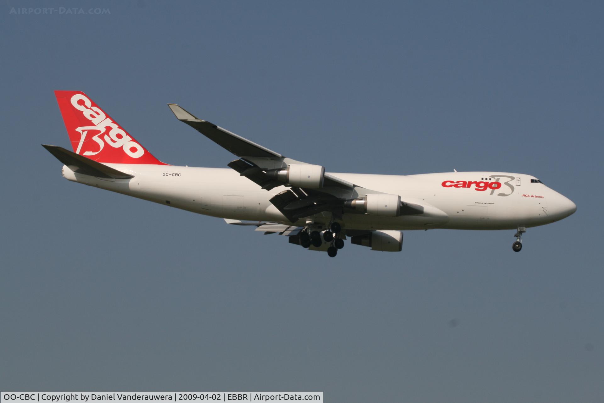 OO-CBC, 2008 Boeing 747-4KZF (SCD) C/N 36784, Descending to RWY 02