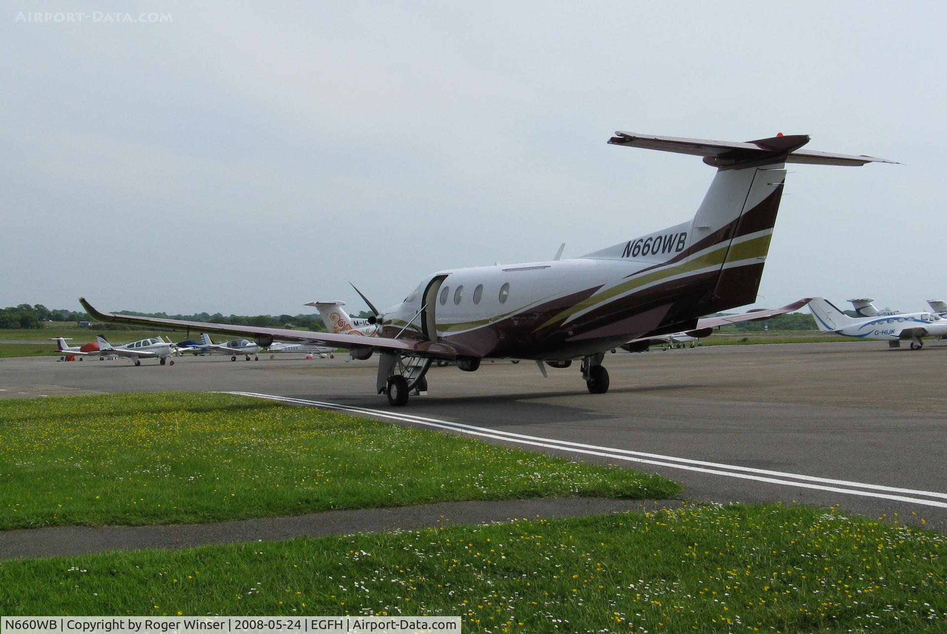 N660WB, 2006 Pilatus PC-12/47 C/N 760, At Swansea Airport