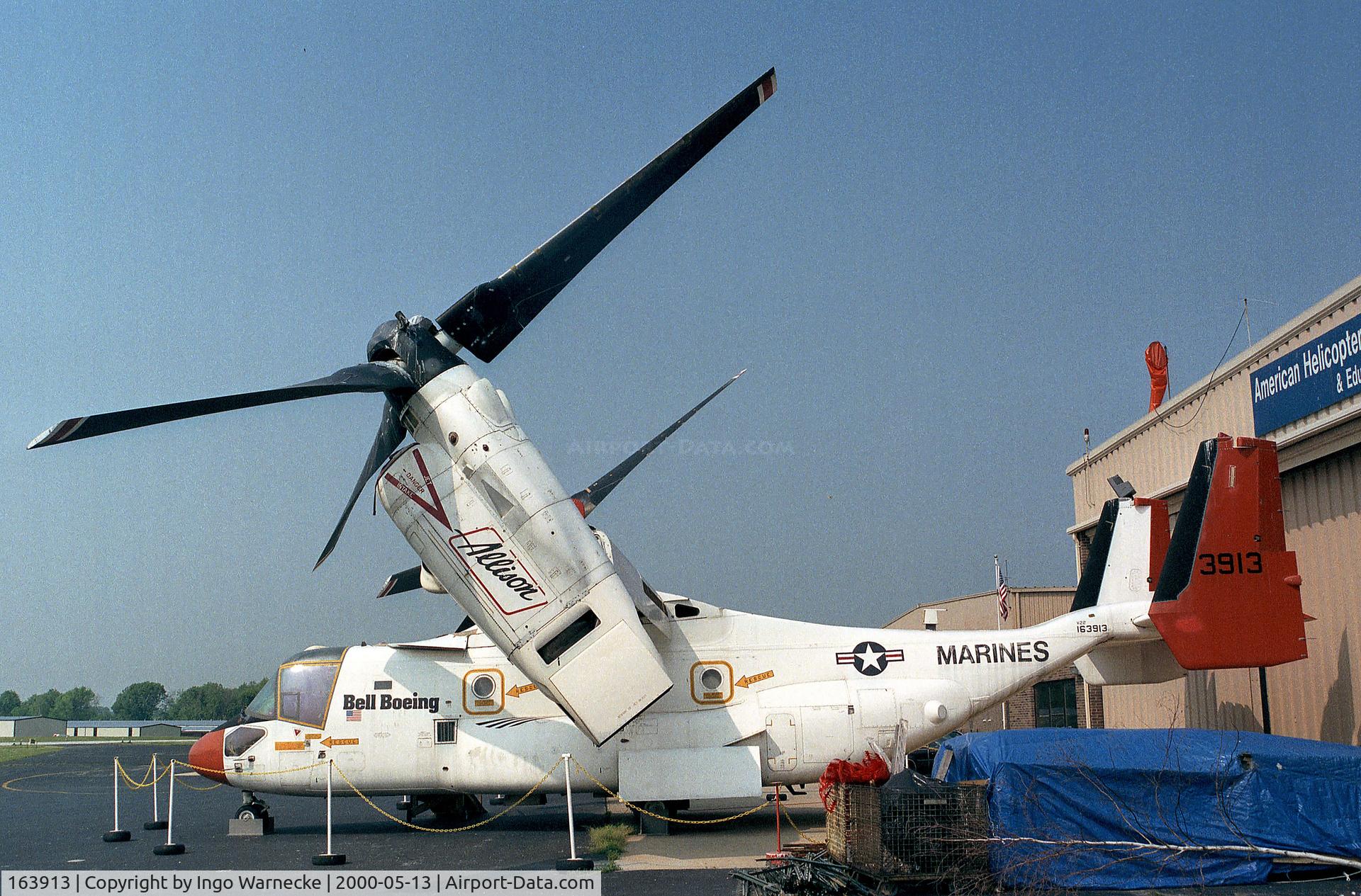 163913, 1990 Bell-Boeing V-22A Osprey C/N 90003, Bell/Boeing V-22 Osprey at the American Helicopter Museum, West Chester PA
