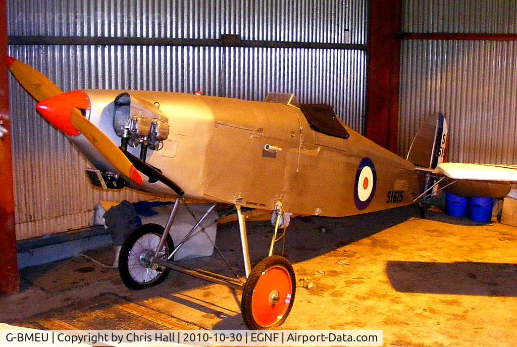 G-BMEU, 2002 Isaccs Fury II C/N PFA 011-10179, Isaacs Fury II marked as S1615 stored at Netherthorpe