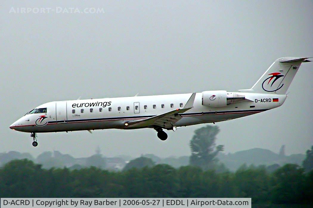 D-ACRD, Canadair CRJ-200ER (CL-600-2B19) C/N 7583, Canadair CRJ-200LR [7583] (Eurowings) Dusseldorf~D 27/05/2006