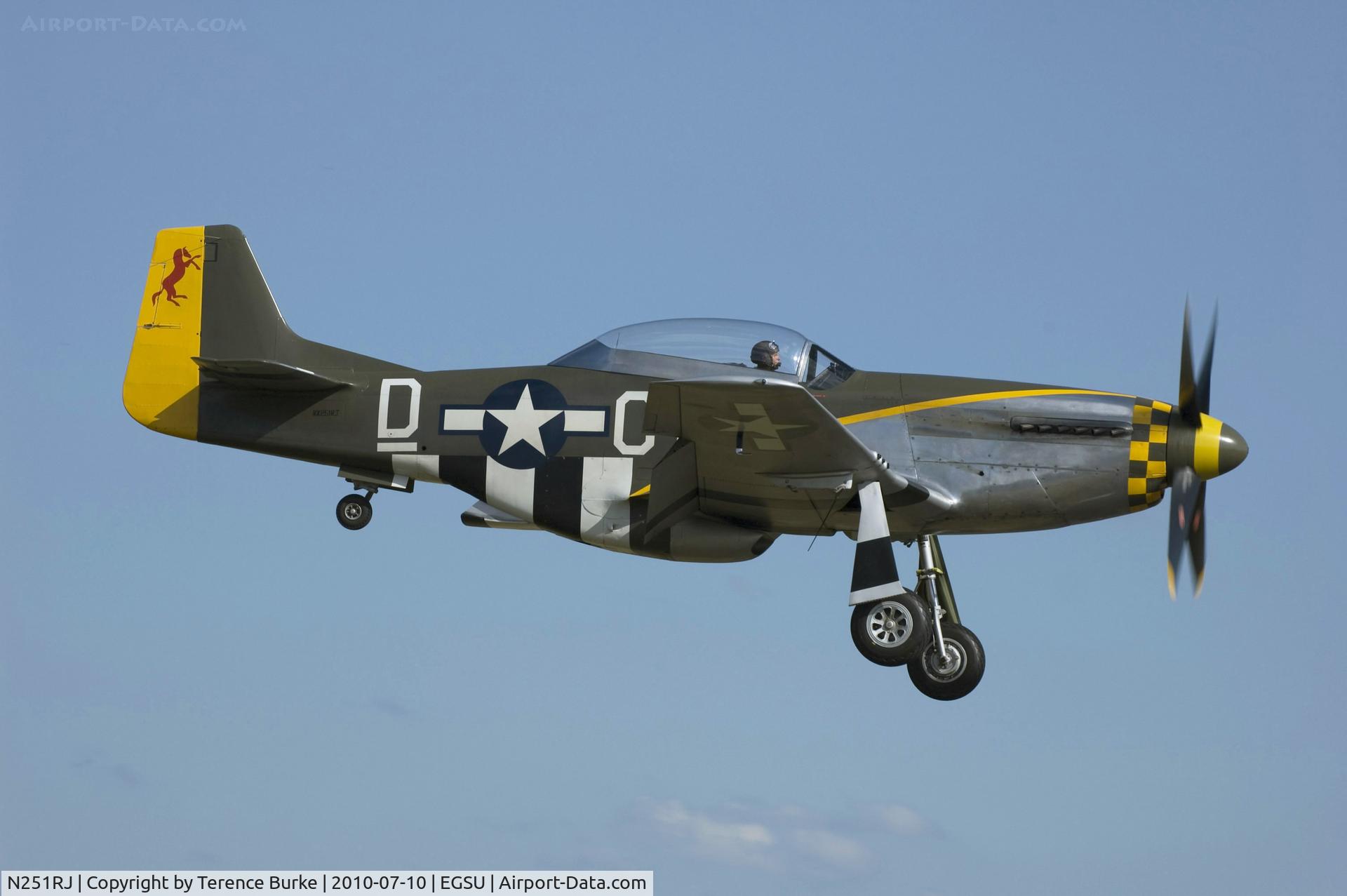 N251RJ, 1944 North American TF-51D Mustang C/N 124-44703, Flying Legends Duxford 2010