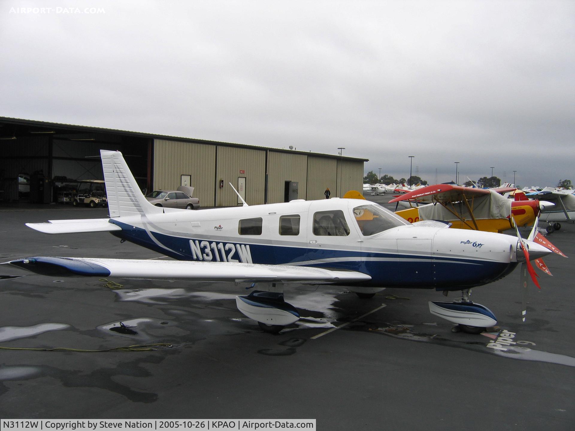 N3112W, 2005 Piper PA-32-301XTC Saratoga C/N 3255036, Piper PA-32-301XTC at Palo, Alto home base (now with Allman Air, Reno, NV as of May 2006)