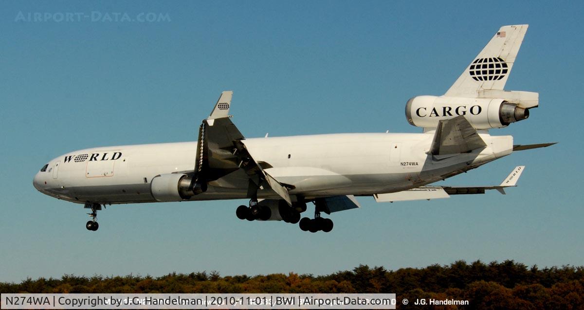 N274WA, 1994 McDonnell Douglas MD-11F C/N 48633, at BWI