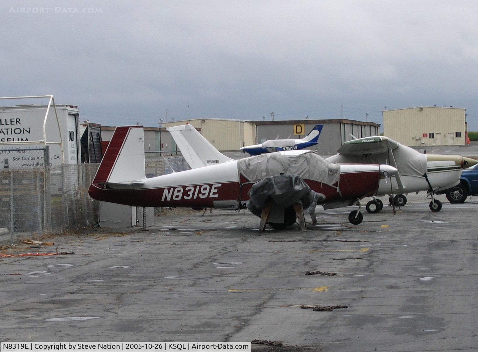 N8319E, 1959 Mooney M20A C/N 1497, 1959 Mooney M20A hiding under covers @ San Carlos, CA