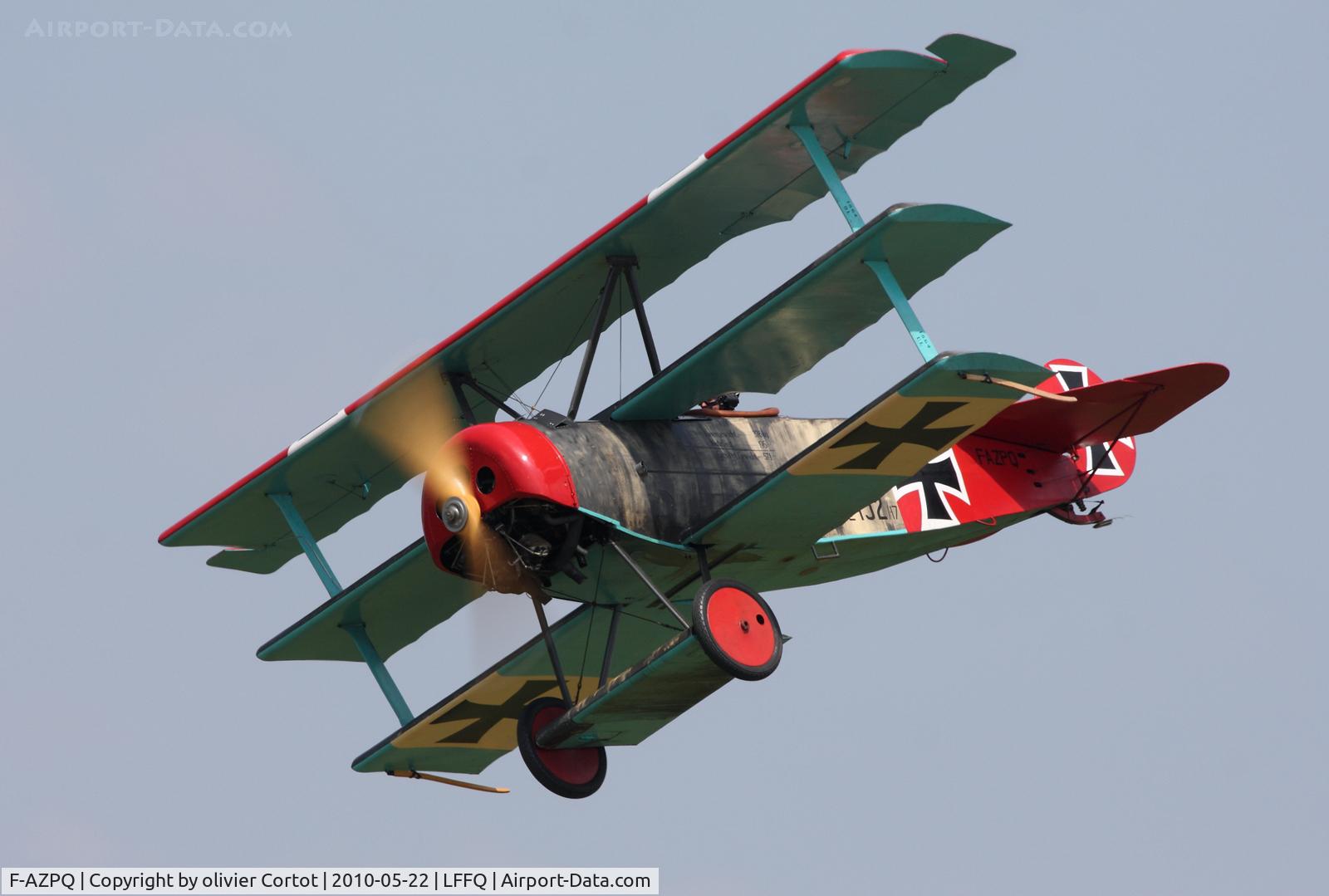 F-AZPQ, 1965 Fokker Dr.1 Triplane Replica C/N 002, Ferté Alais 2010