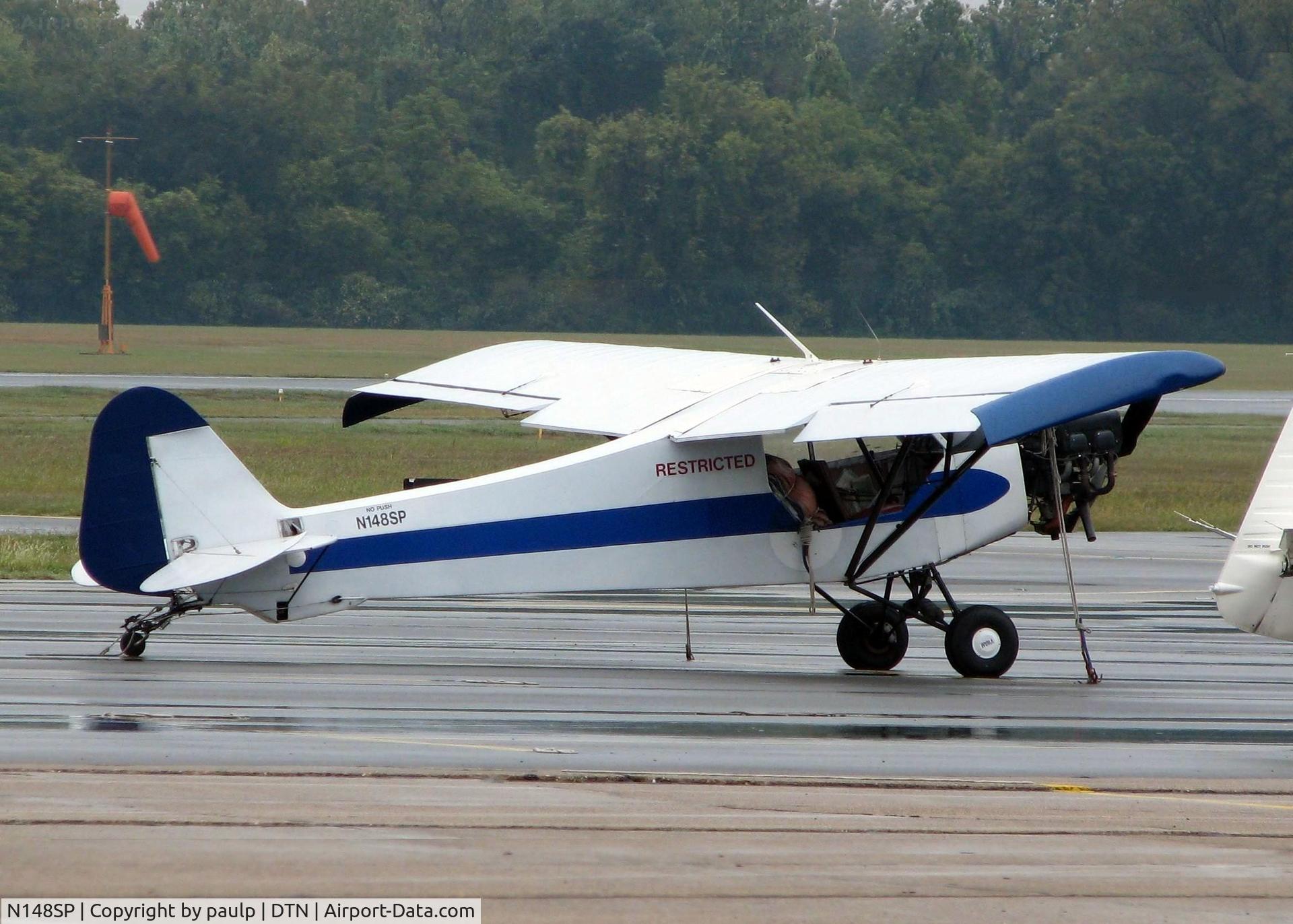 N148SP, 1941 Piper J3C-65 Cub Cub C/N 6120, At Downtown Shreveport. Heading to Texas Motor Speedway to tow banners over the fall race.