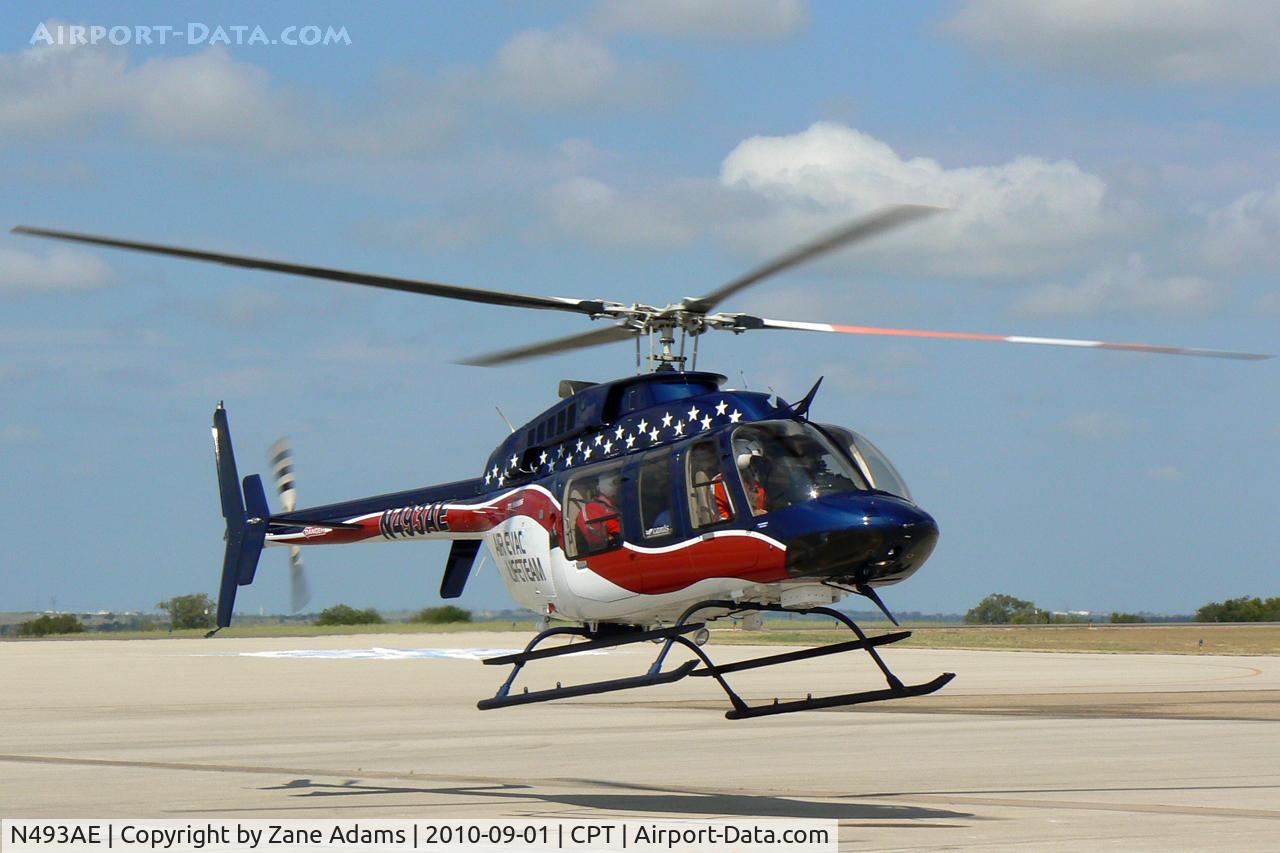 N493AE, Bell 407 C/N 53275, At Cleburne Municipal