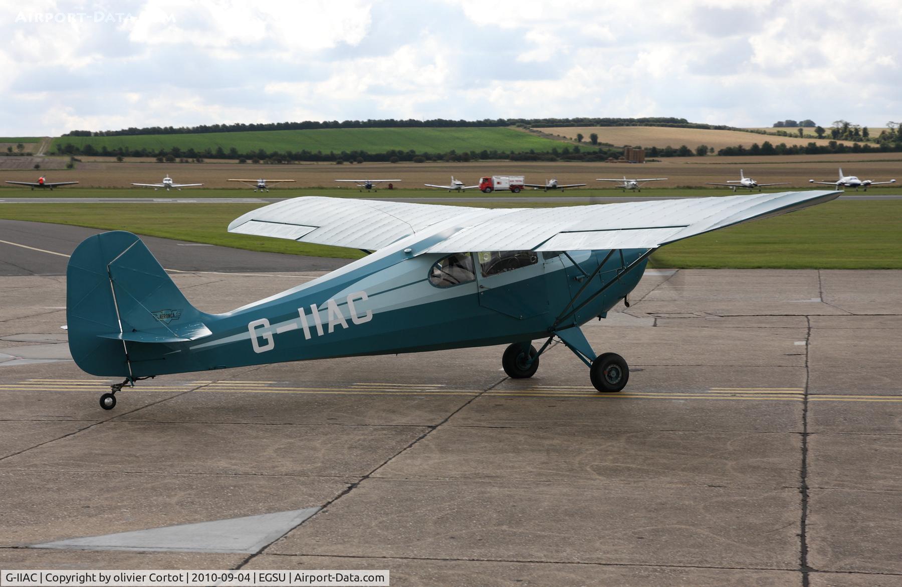 G-IIAC, 1946 Aeronca 11AC Chief C/N 11AC-169, Duxford battle of britain airshow 2010