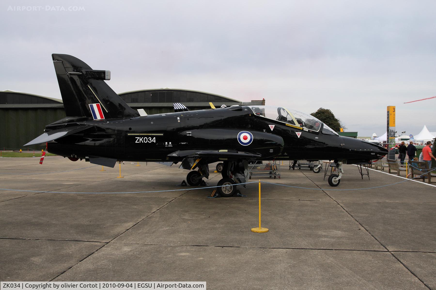 ZK034, 2010 British Aerospace Hawk T2 C/N RT025/1263, Duxford battle of britain airshow 2010