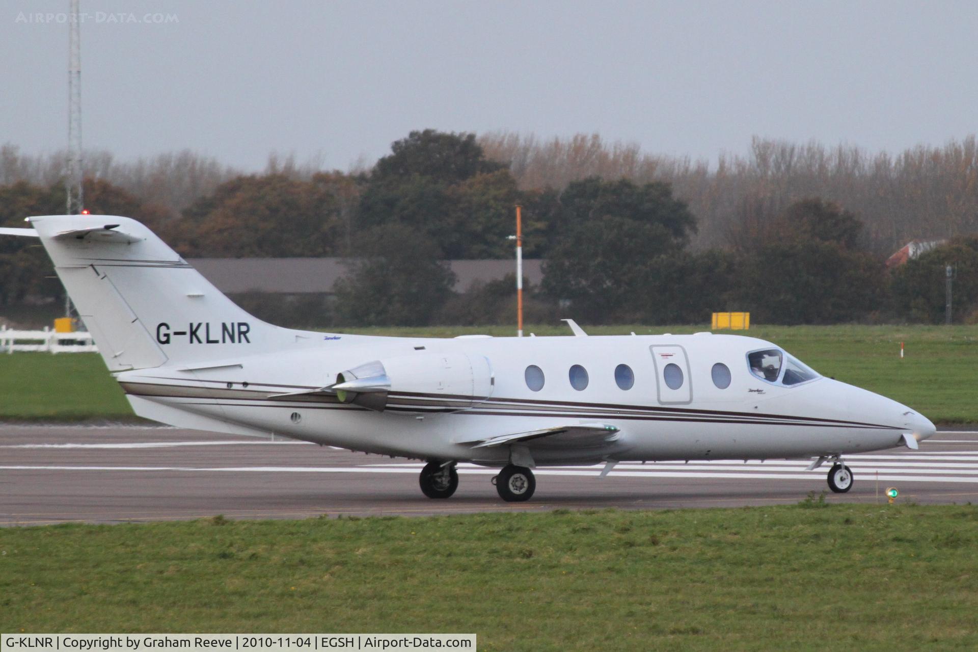 G-KLNR, 2009 Raytheon Hawker 400XP C/N RK-552, About to depart.