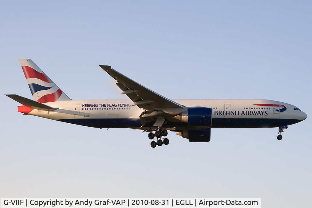 G-VIIF, 1997 Boeing 777-236 C/N 27488, British Airways 777-200