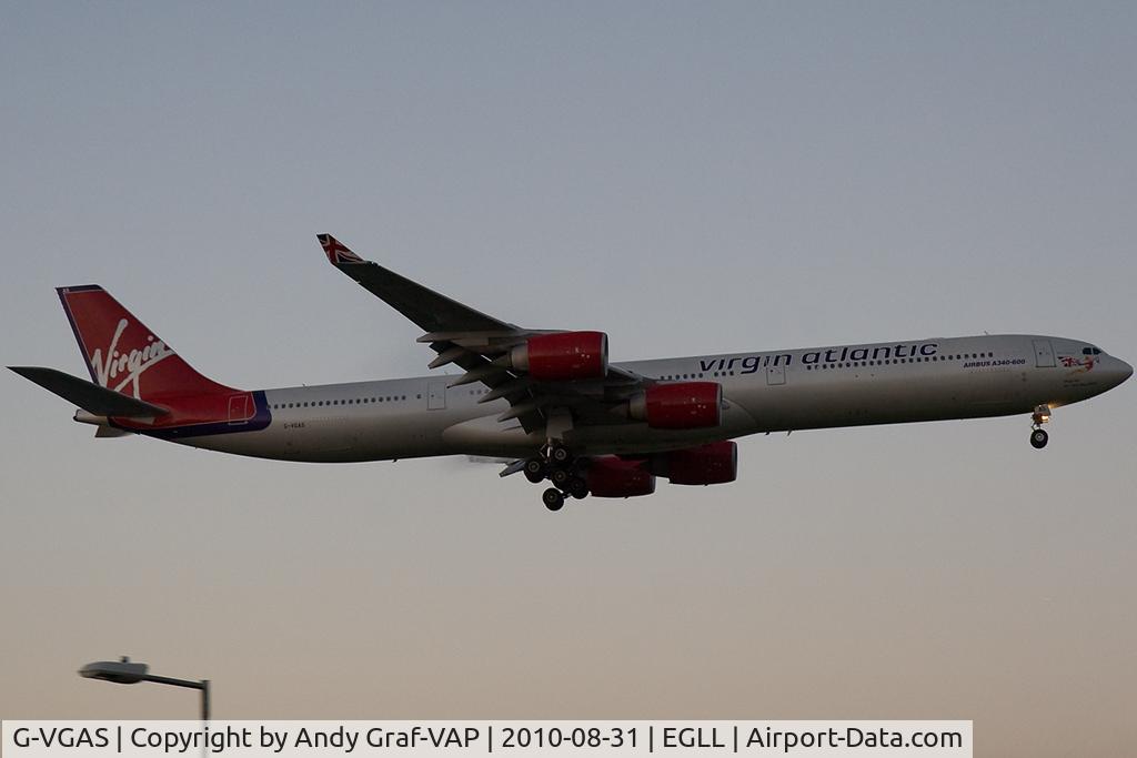 G-VGAS, 2005 Airbus A340-642 C/N 639, Virgin Atlantic A340-600