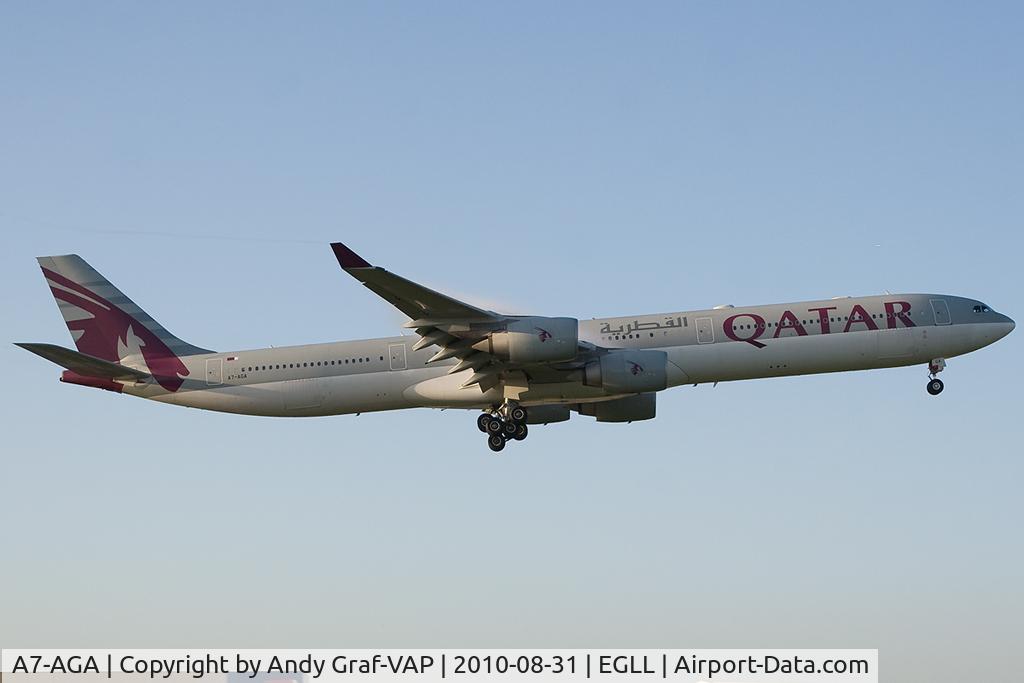 A7-AGA, 2006 Airbus A340-642 C/N 740, Qatar Airways A340-600