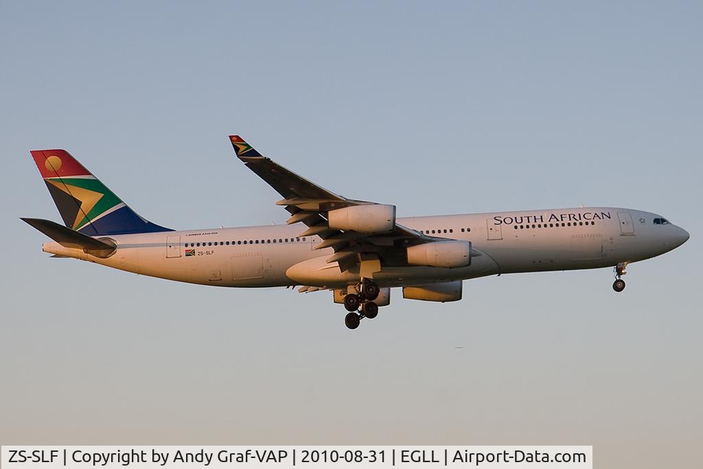 ZS-SLF, 1992 Airbus A340-211 C/N 006, South African Airways A340-200