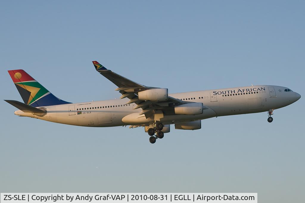 ZS-SLE, 1993 Airbus A340-211 C/N 021, South African Airways A340-200