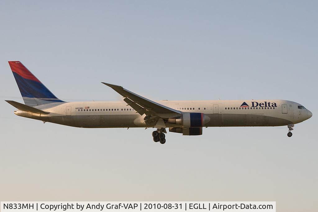 N833MH, 2000 Boeing 767-432/ER C/N 29706, Delta Airlines 767-400
