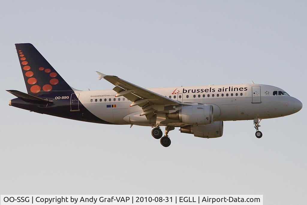 OO-SSG, 2000 Airbus A319-112 C/N 1160, Brussel Airlines A319
